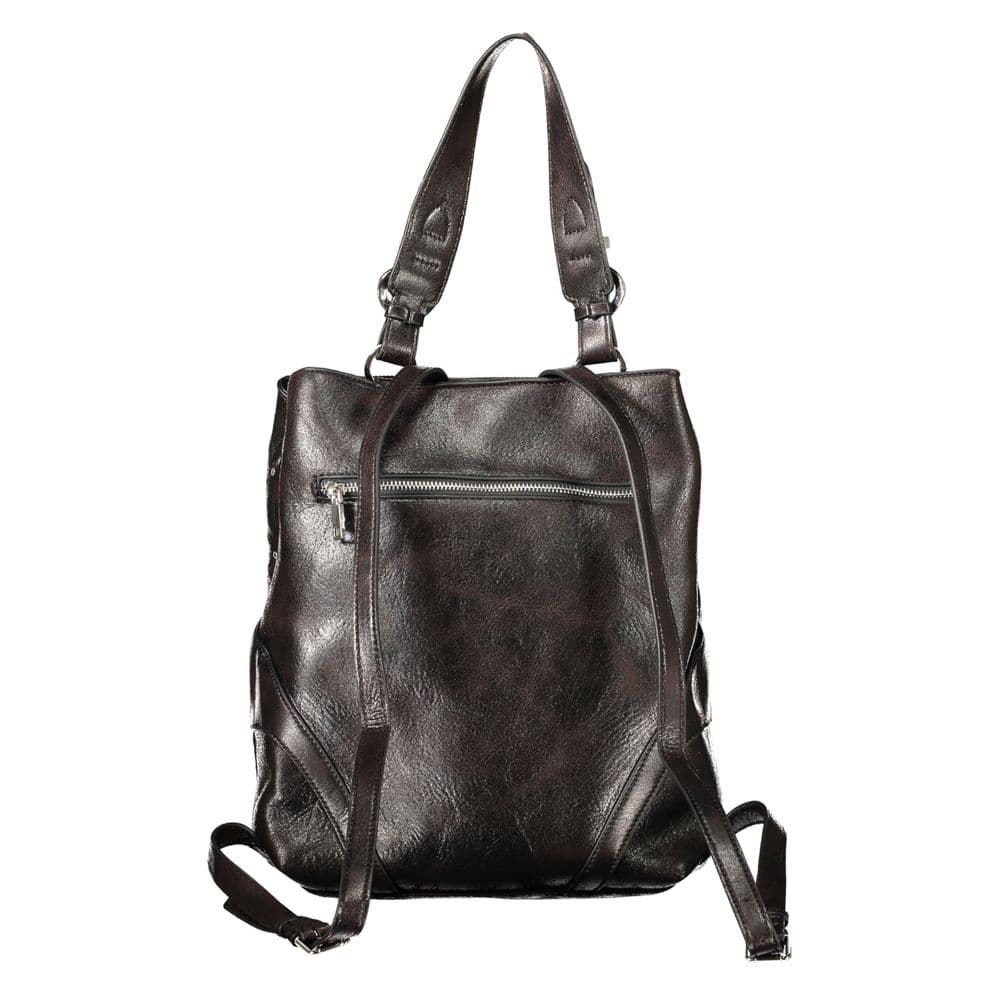 Desigual Black Polyurethane Women's Backpack - 2