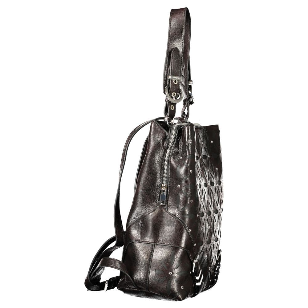 Desigual Black Polyurethane Women's Backpack - 3