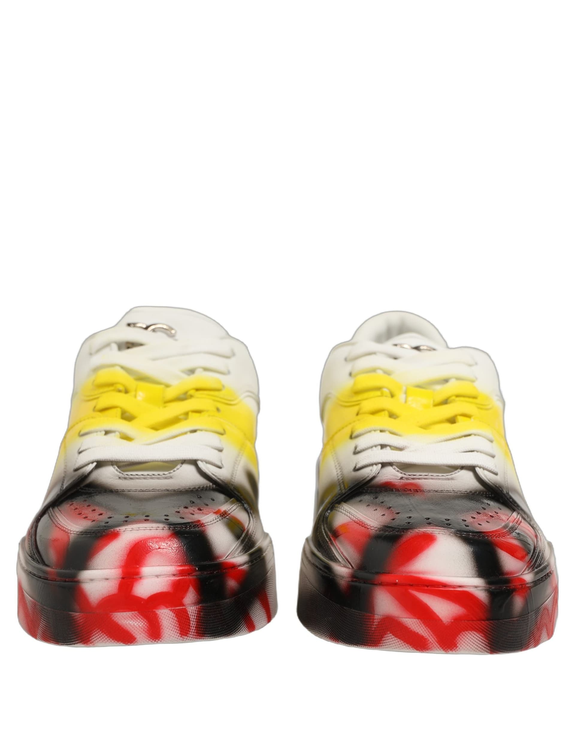 Dolce & Gabbana Multicolor New Roma Paint Sneakers Men Shoes - 2