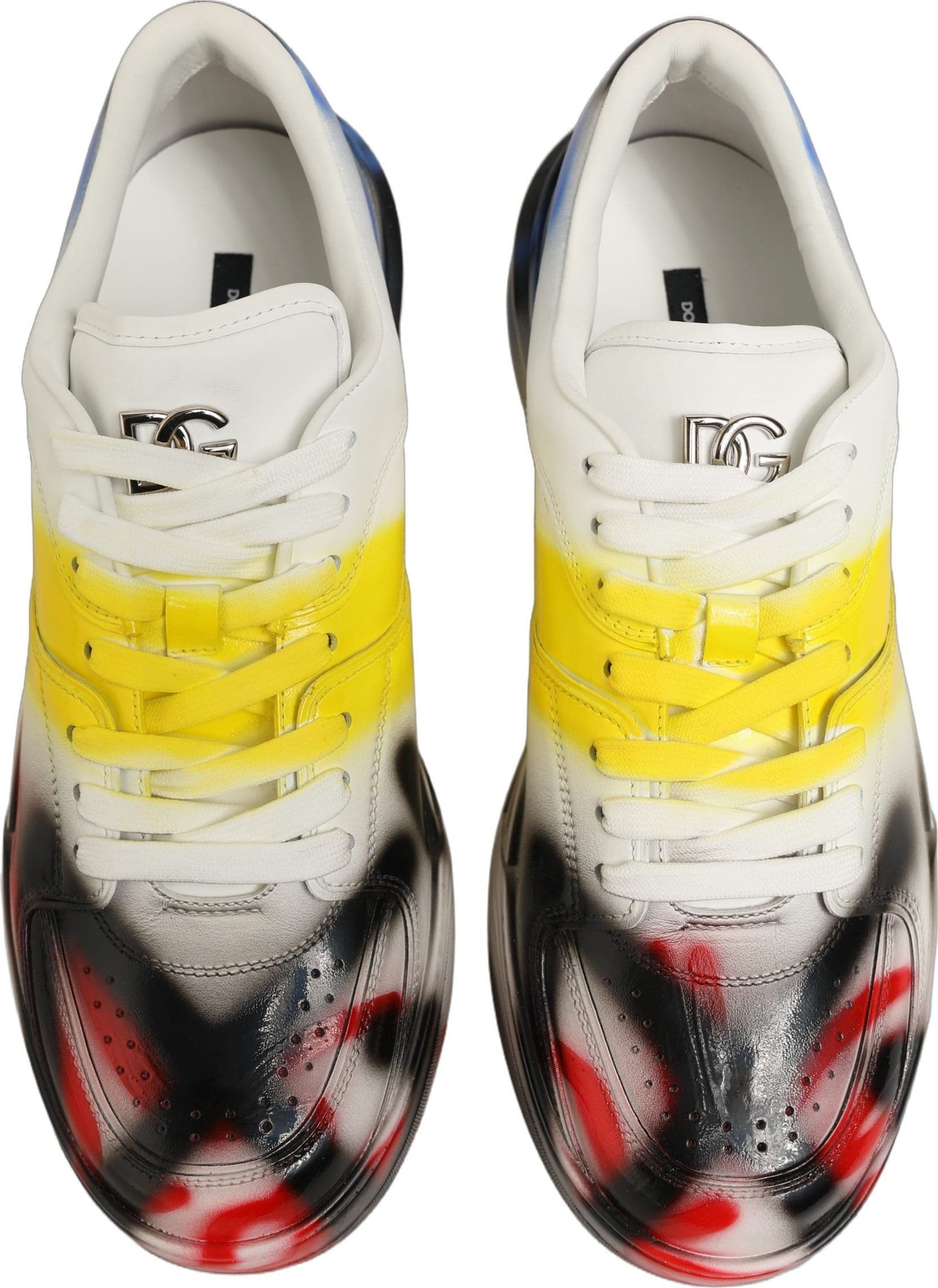 Dolce & Gabbana Multicolor New Roma Paint Sneakers Men Shoes - 3