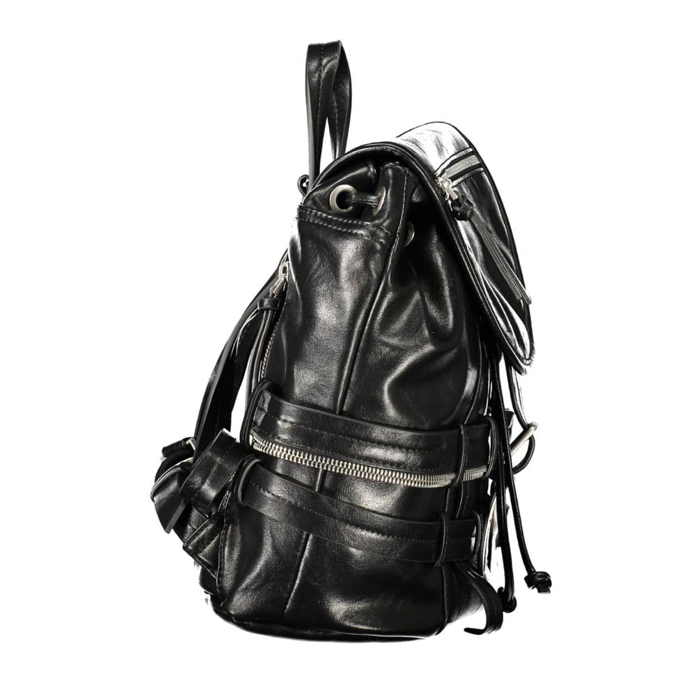 Desigual Black Polyurethane Womens Backpack - 3