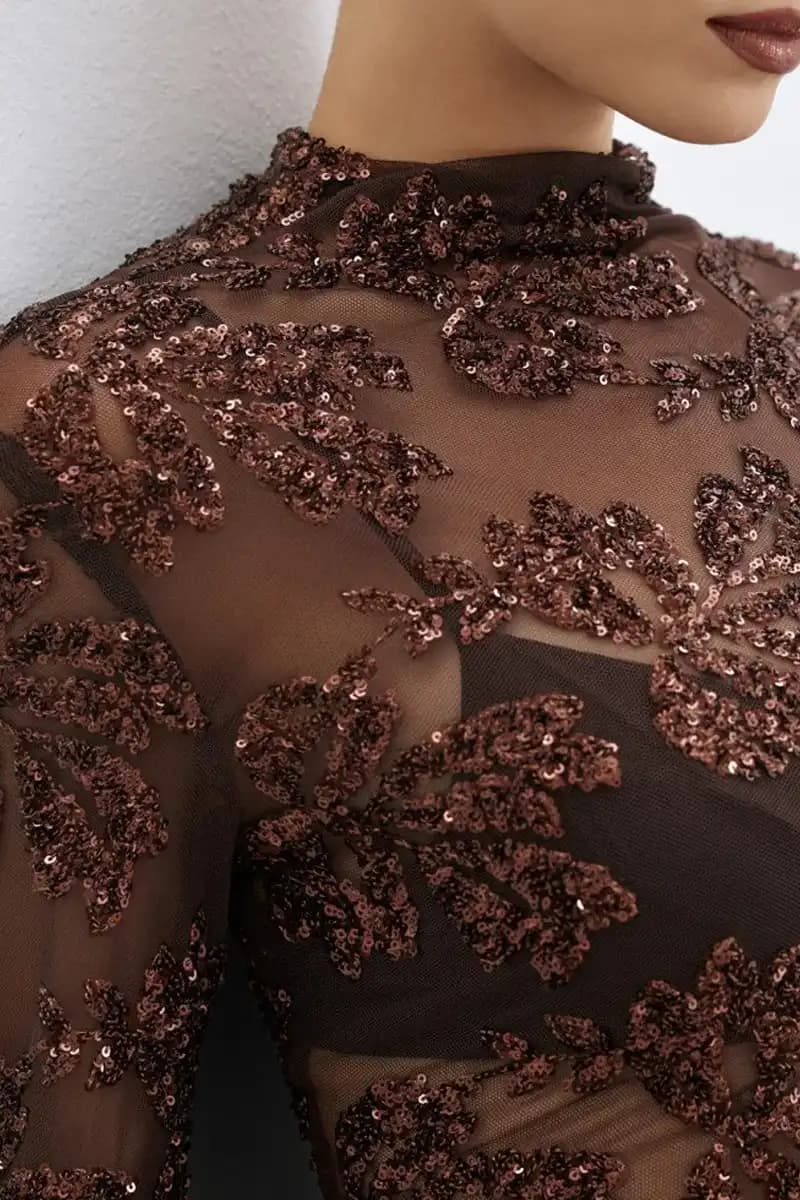 Top semitrasparente con paillettes | ACCESS FASHION - 3