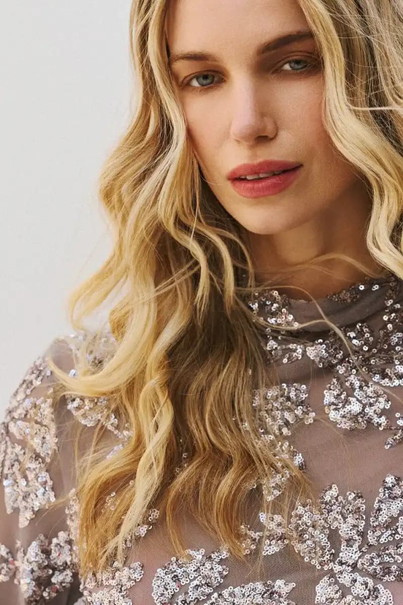 Top semitrasparente con paillettes | ACCESS FASHION - 7