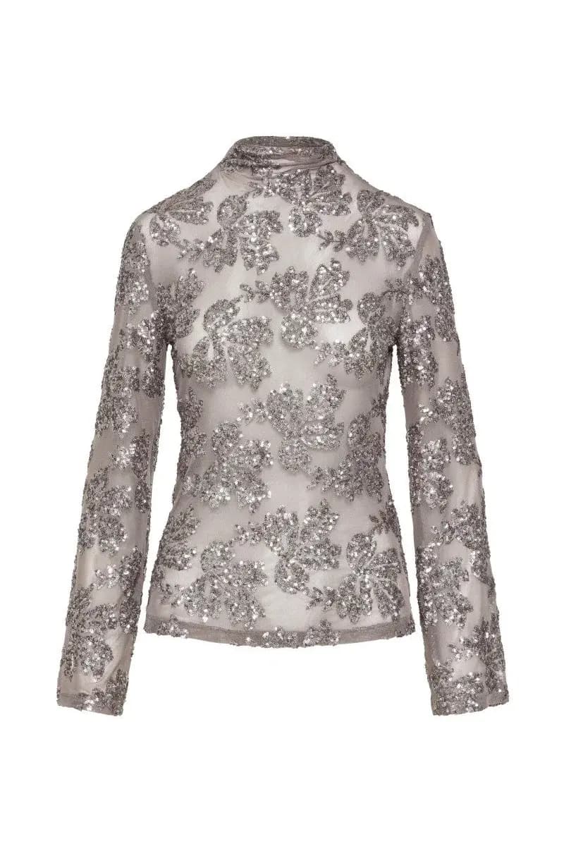 Top semitrasparente con paillettes | ACCESS FASHION - 9