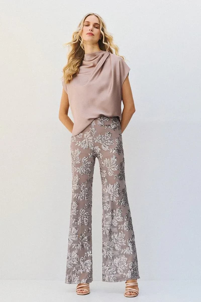 Pantaloni con paillettes e fodera removibile | ACCESS FASHION - 5