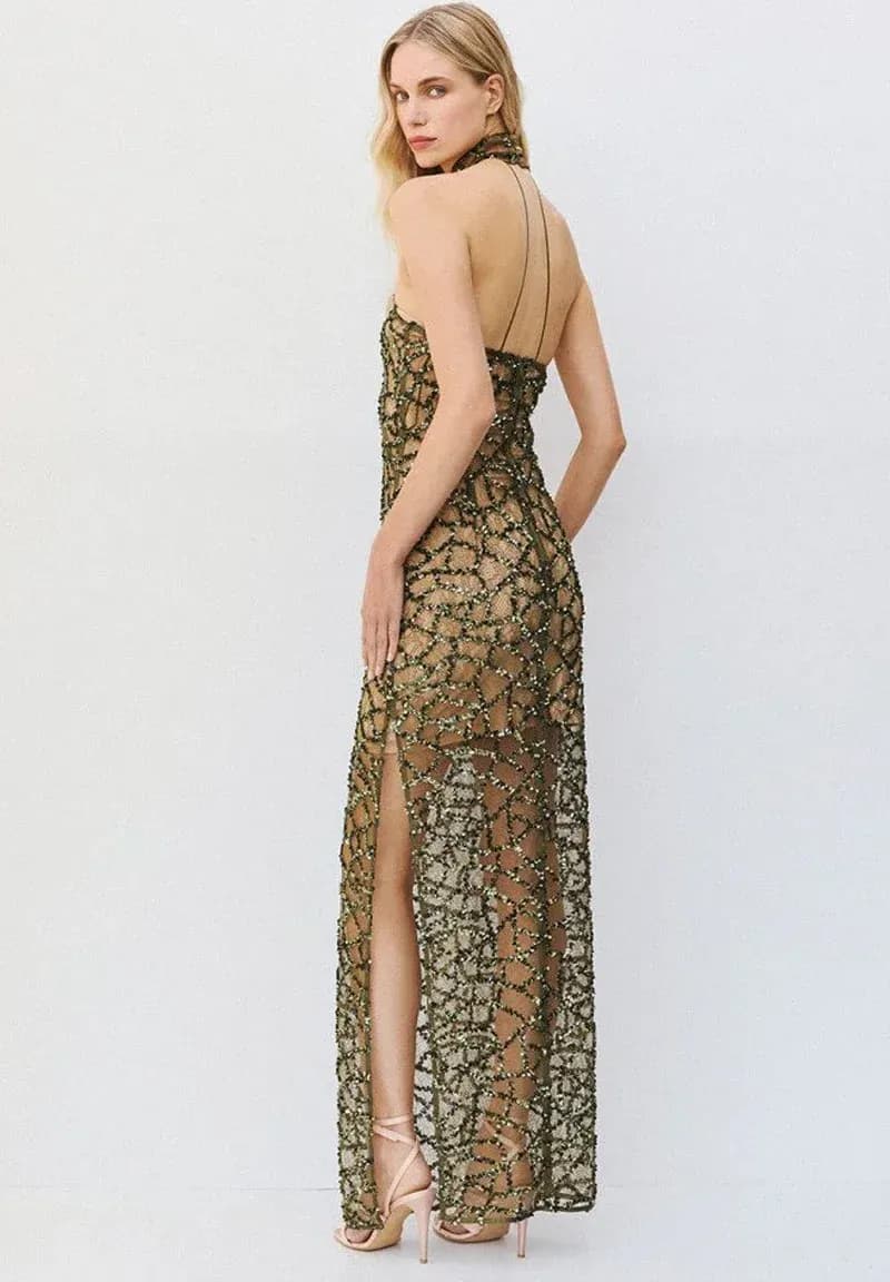 Abito con scollo all'americana e paillettes | ACCESS FASHION - 2