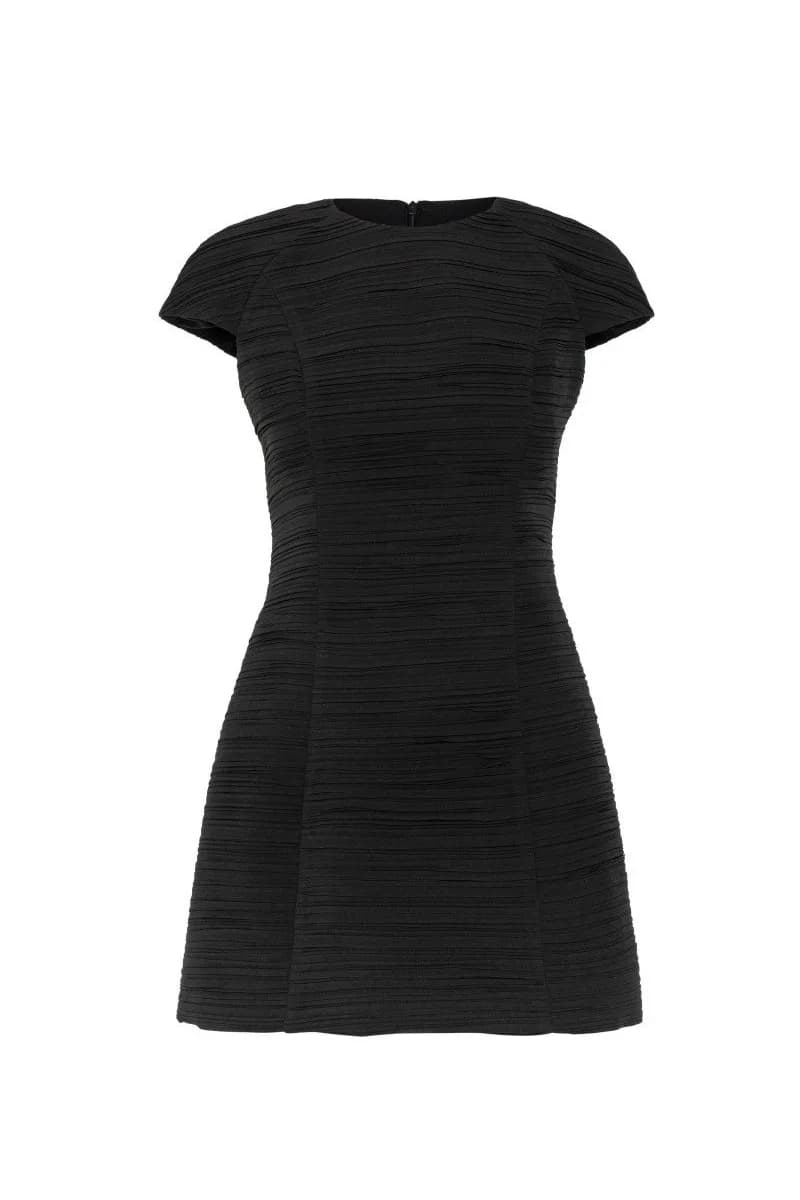 Mini abito plissettato con spalline imbottite | ACCESS FASHION - 5