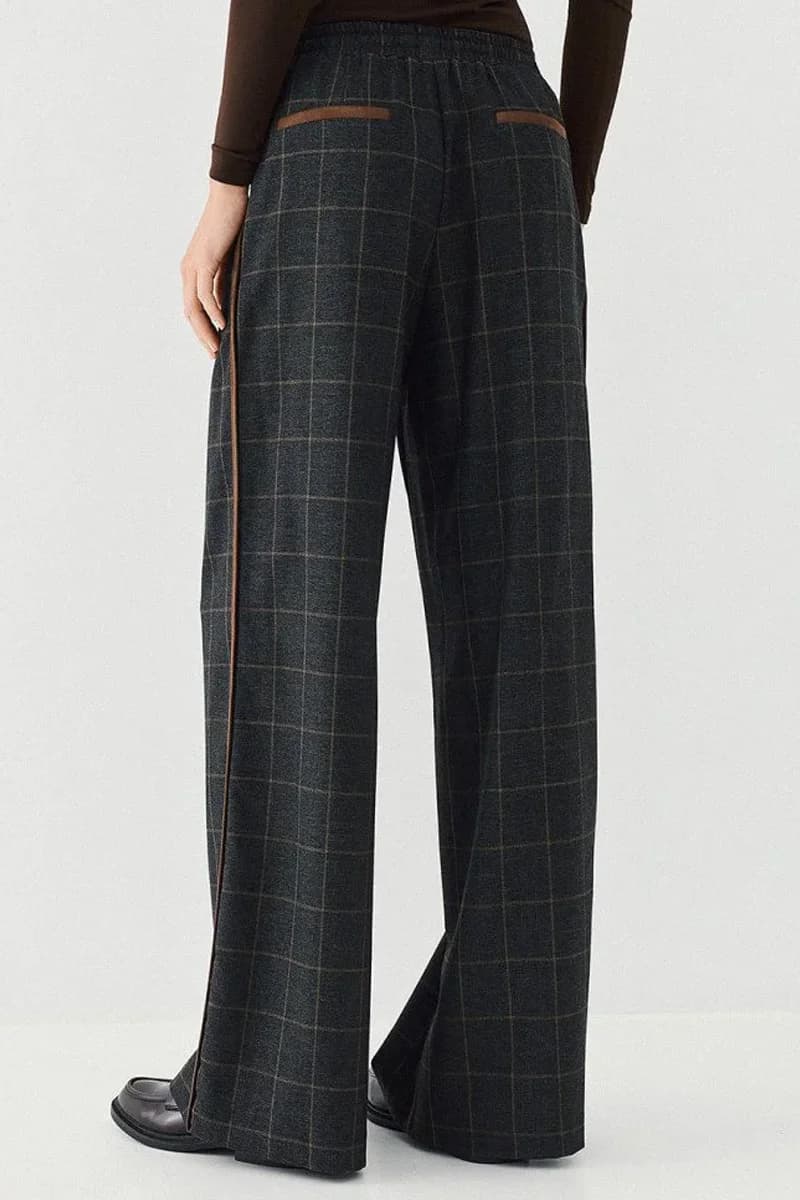 Pantaloni a quadri con elastico in vita | ACCESS FASHION - 3