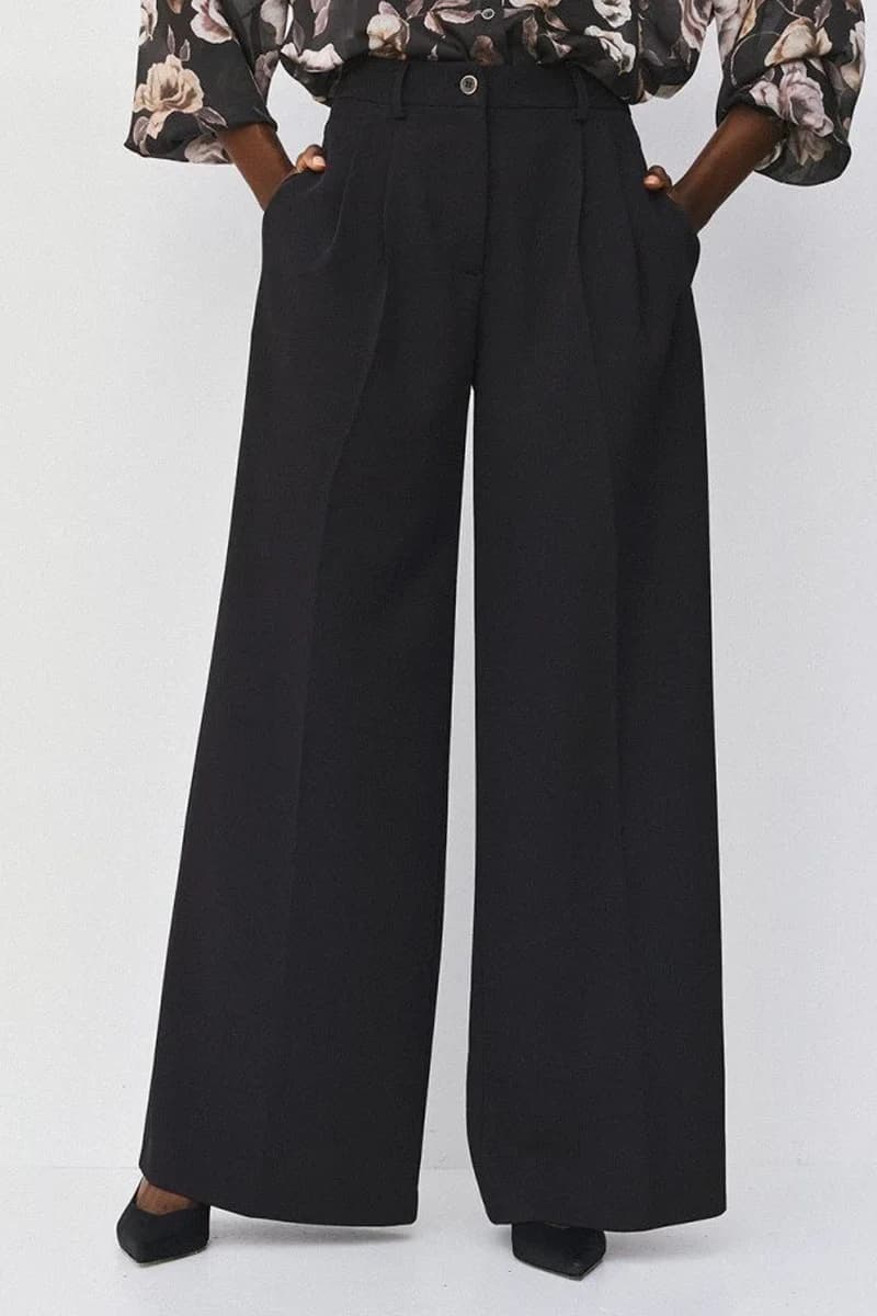 Pantaloni a gamba larga con pieghe | ACCESS FASHION - 2