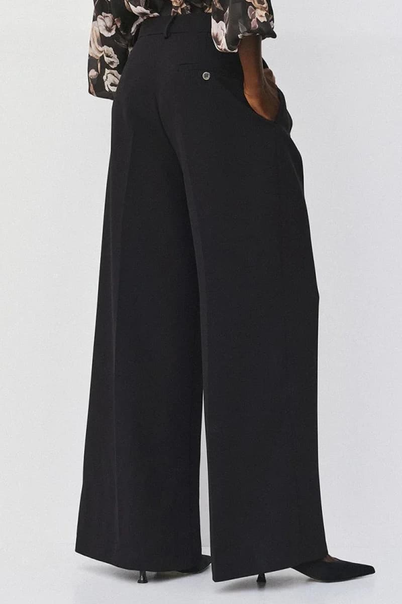 Pantaloni a gamba larga con pieghe | ACCESS FASHION - 3