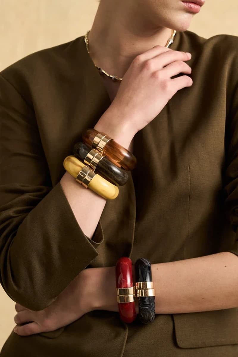 Bracciale Michi in resina con dettaglio oro | NALÌ - 3