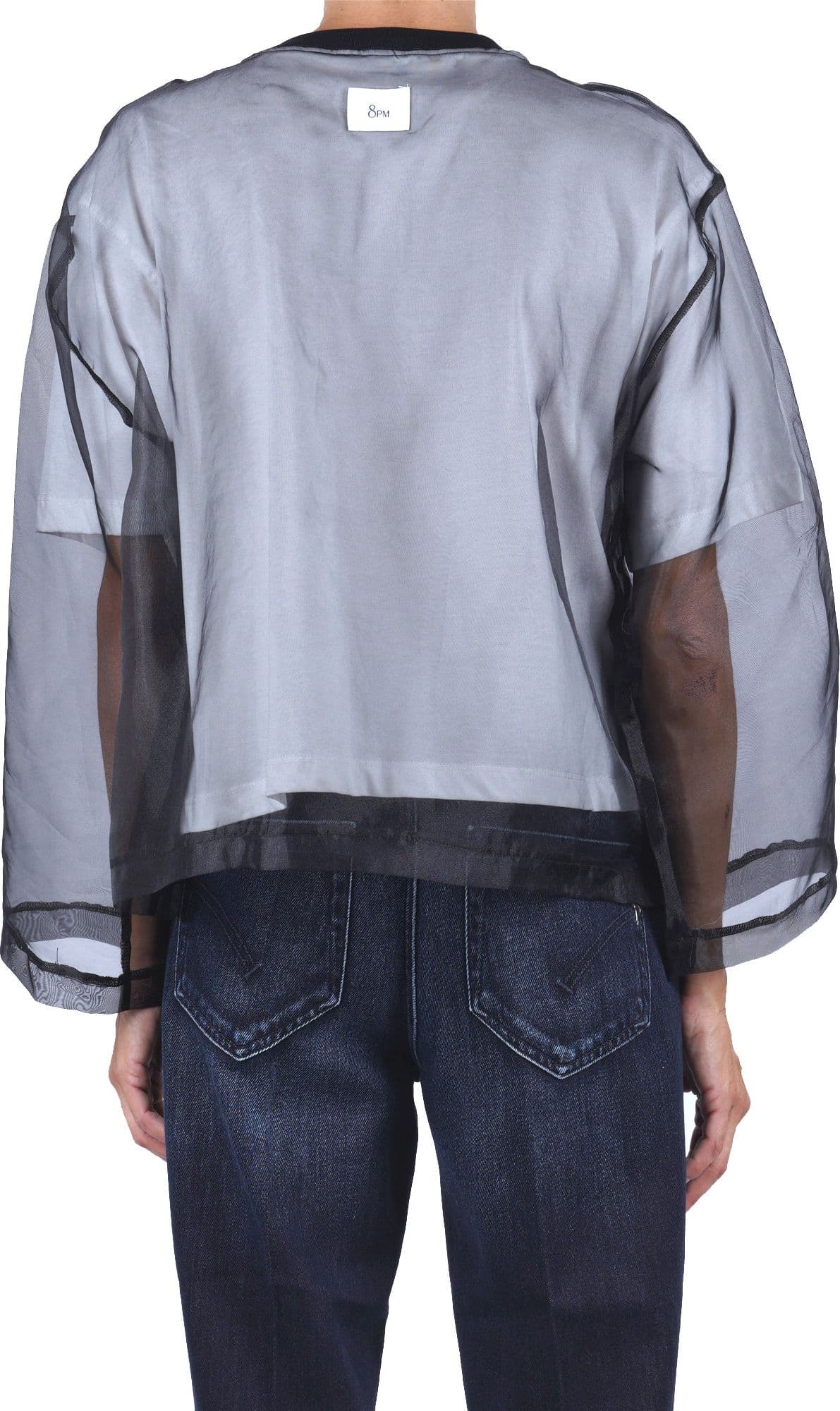 8PM 8pm - T-shirt - 480401 - Bianco/Nero - 5