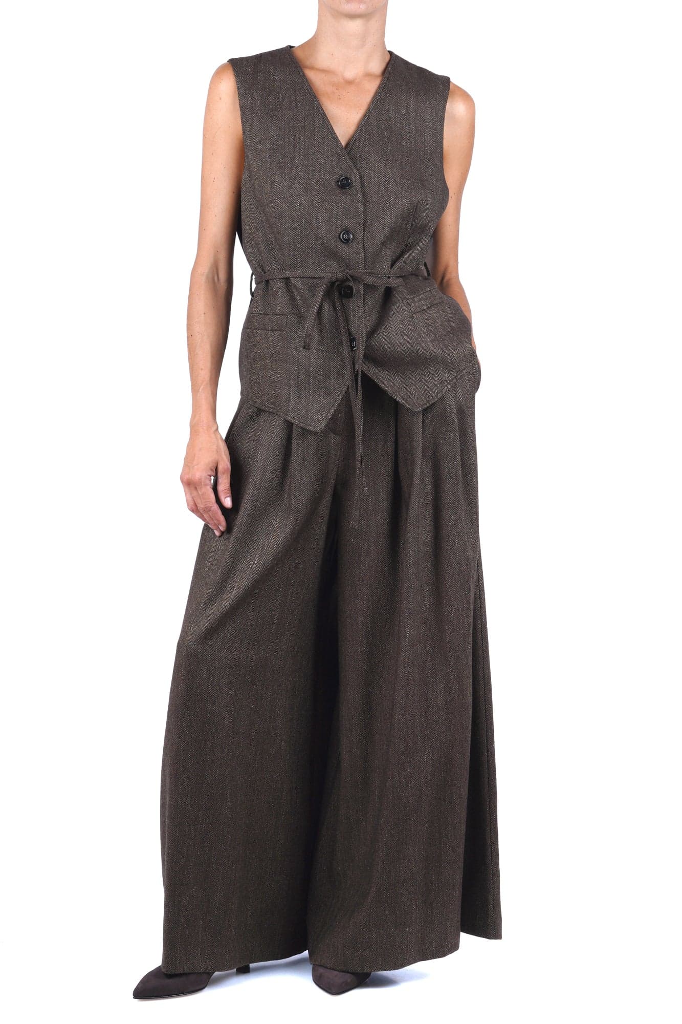 SOLOTRE Solotre - Pantalone - 480489 - Moro - 2