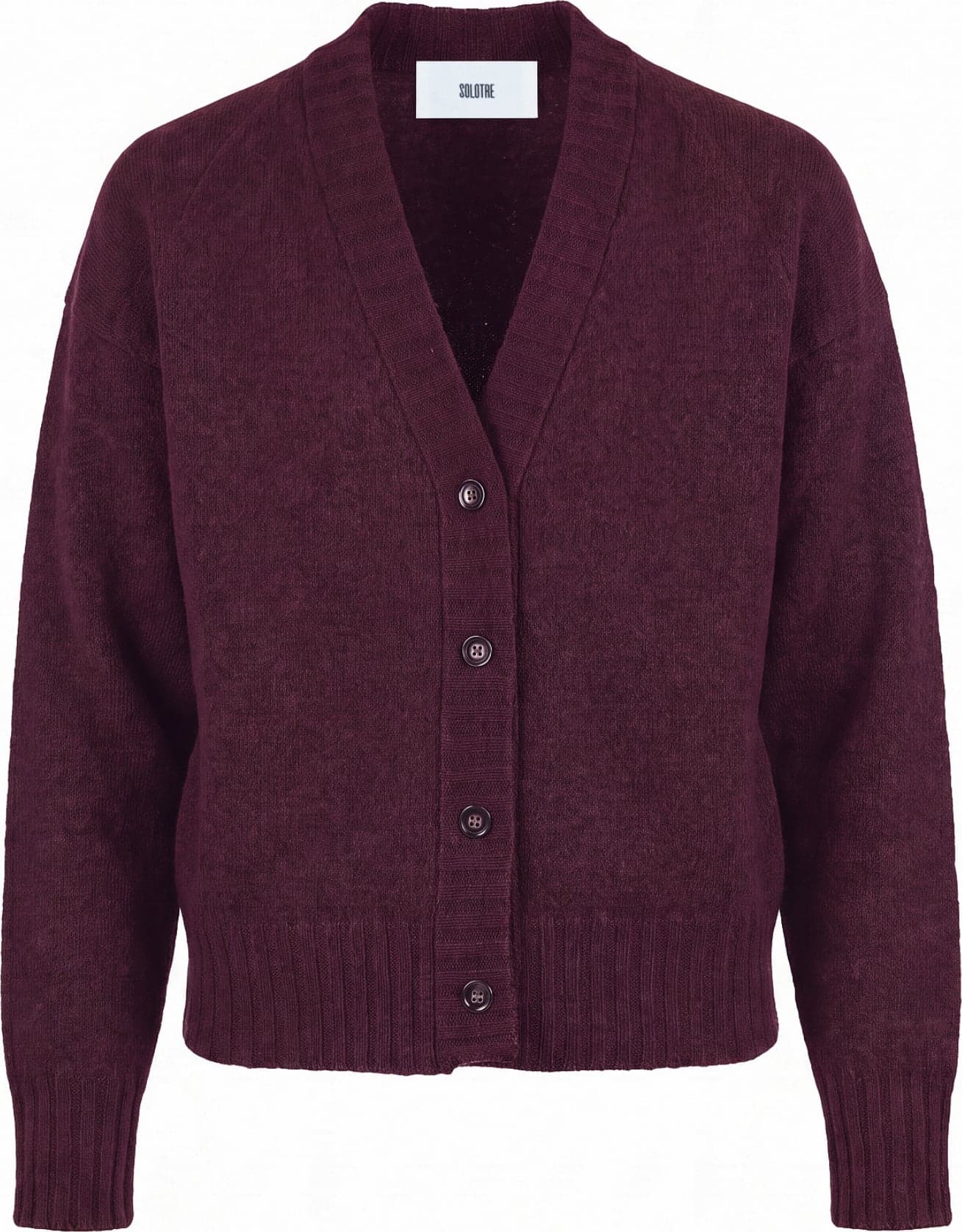 SOLOTRE Solotre - Cardigan - 480498 - Bordeaux - 7