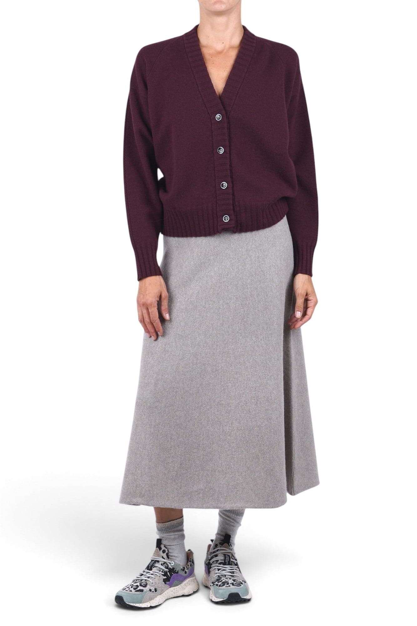 SOLOTRE Solotre - Cardigan - 480498 - Bordeaux - 2