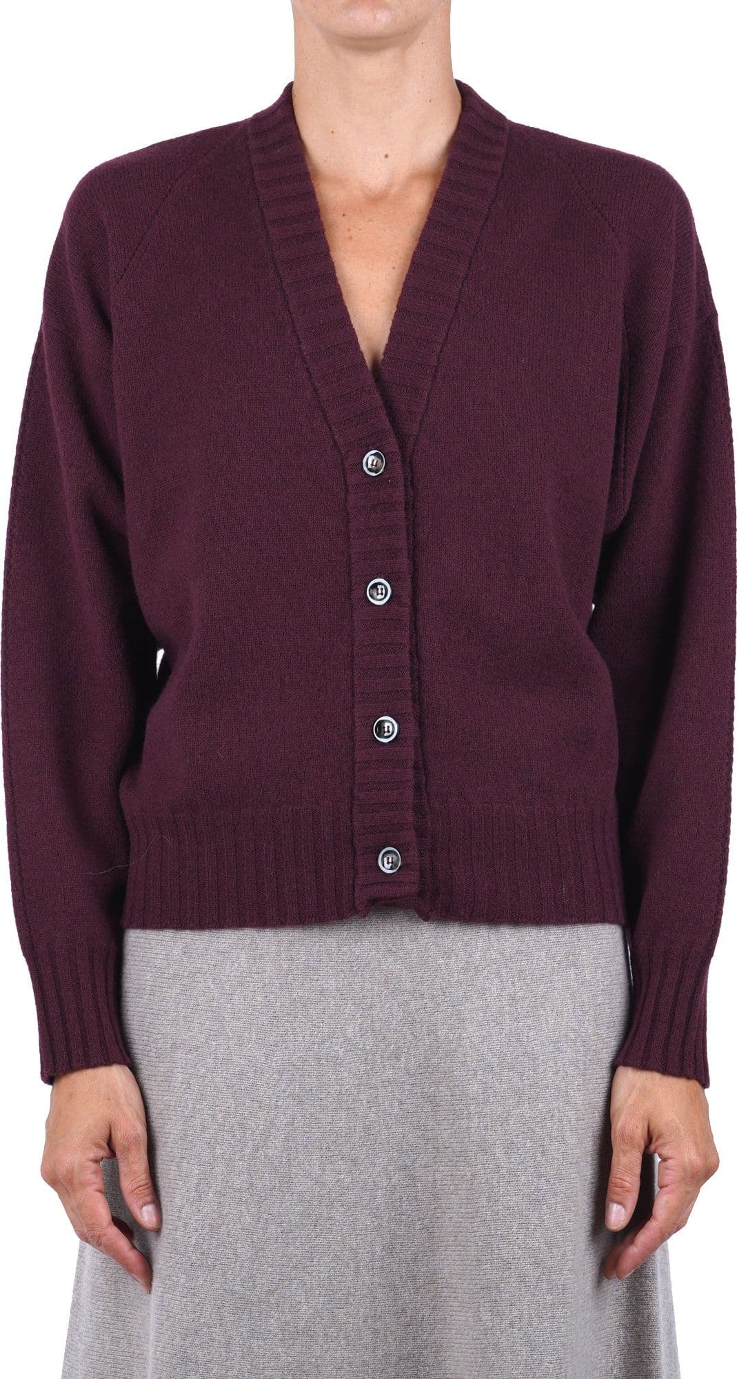 SOLOTRE Solotre - Cardigan - 480498 - Bordeaux - 3