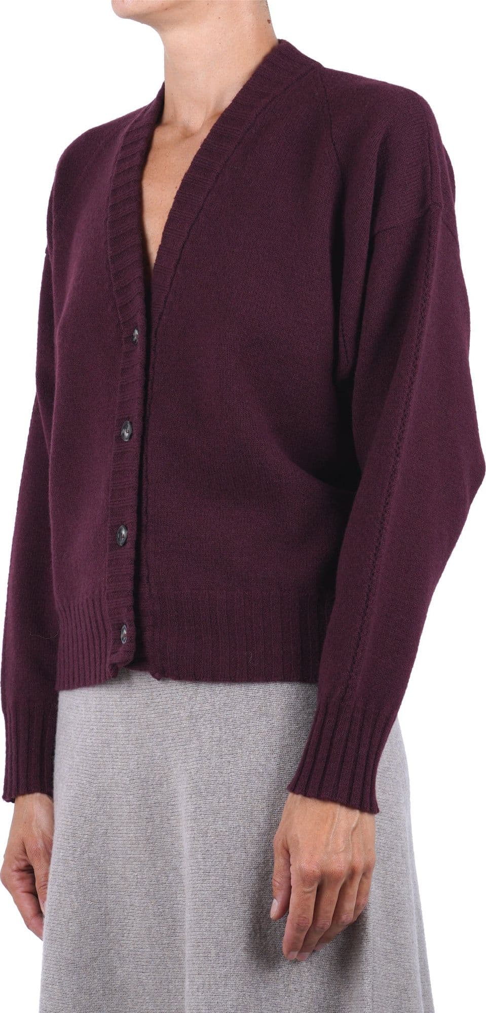 SOLOTRE Solotre - Cardigan - 480498 - Bordeaux - 4