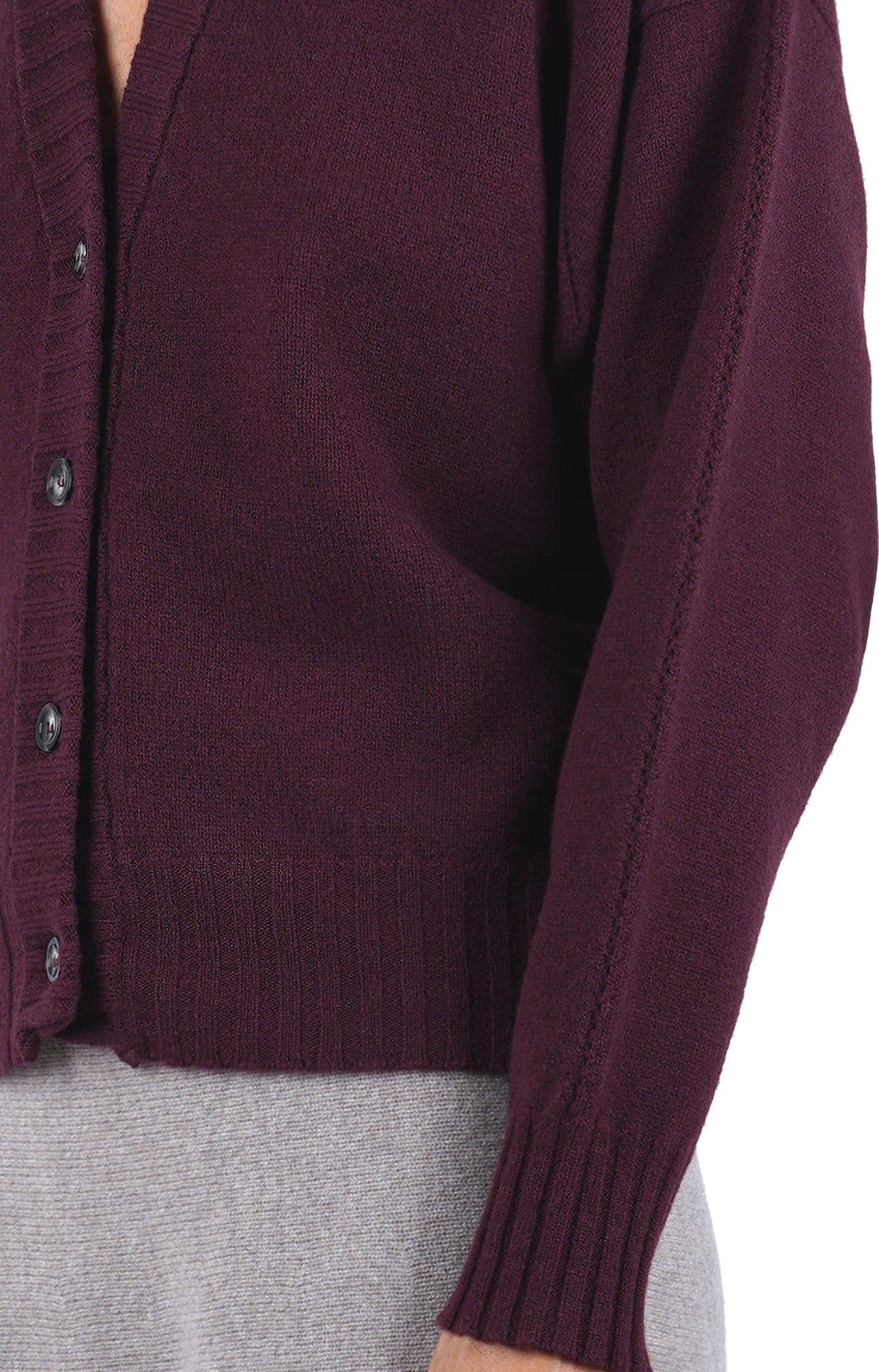 SOLOTRE Solotre - Cardigan - 480498 - Bordeaux - 6