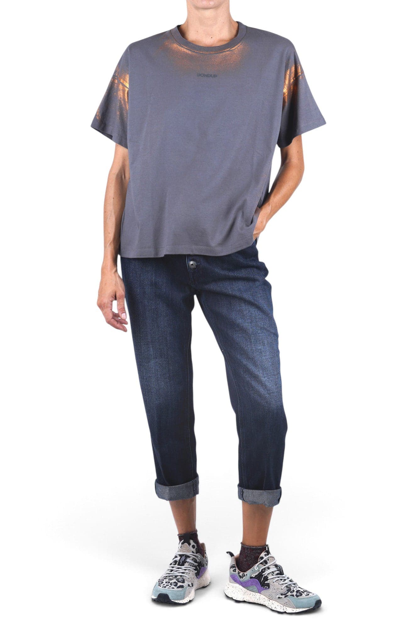 DONDUP Dondup - T-shirt - 480576 - Fantasia Grigio - 2