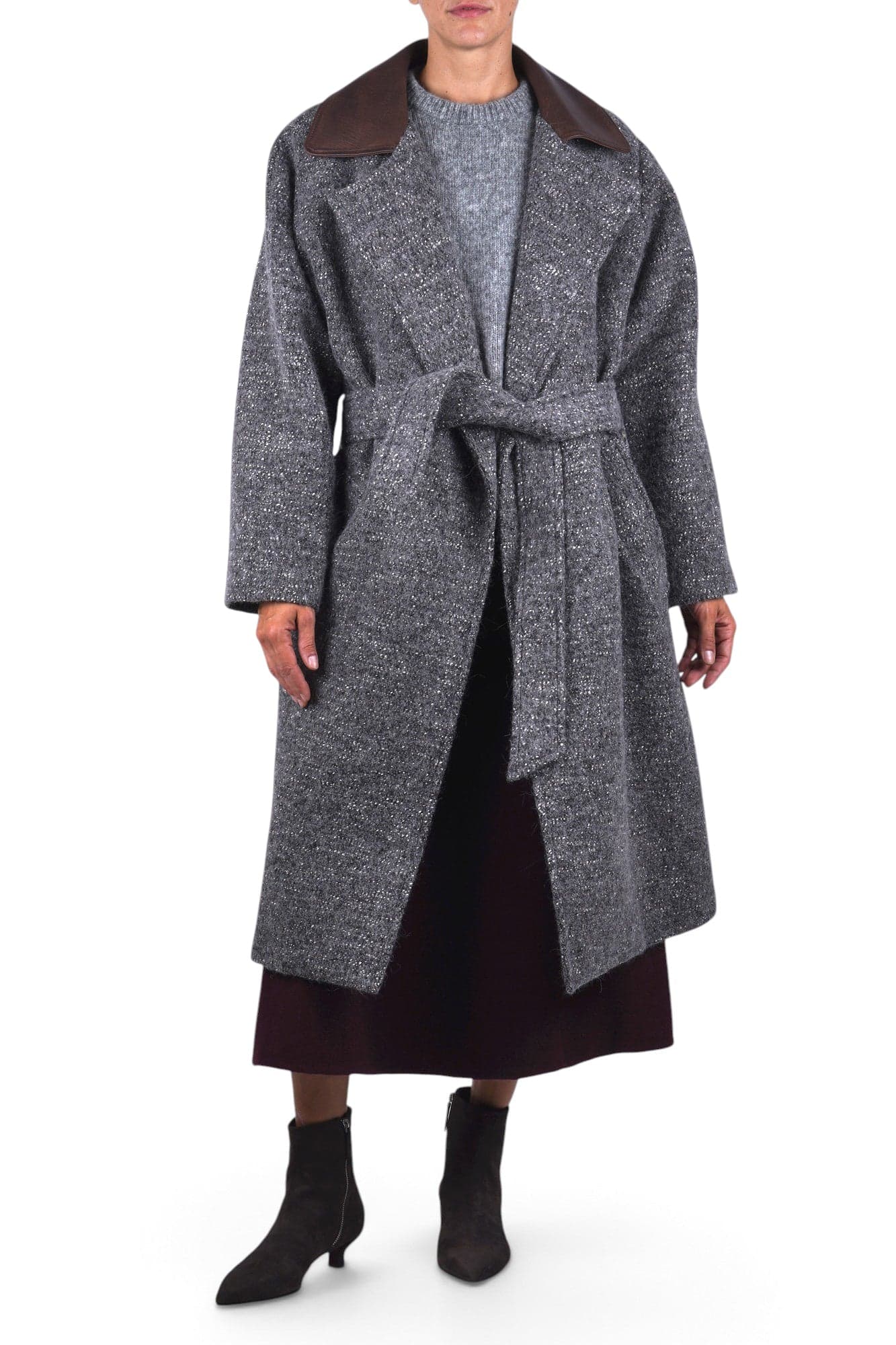 Alysi  - Cappotto - 480611 - Grigio/Marrone - 2
