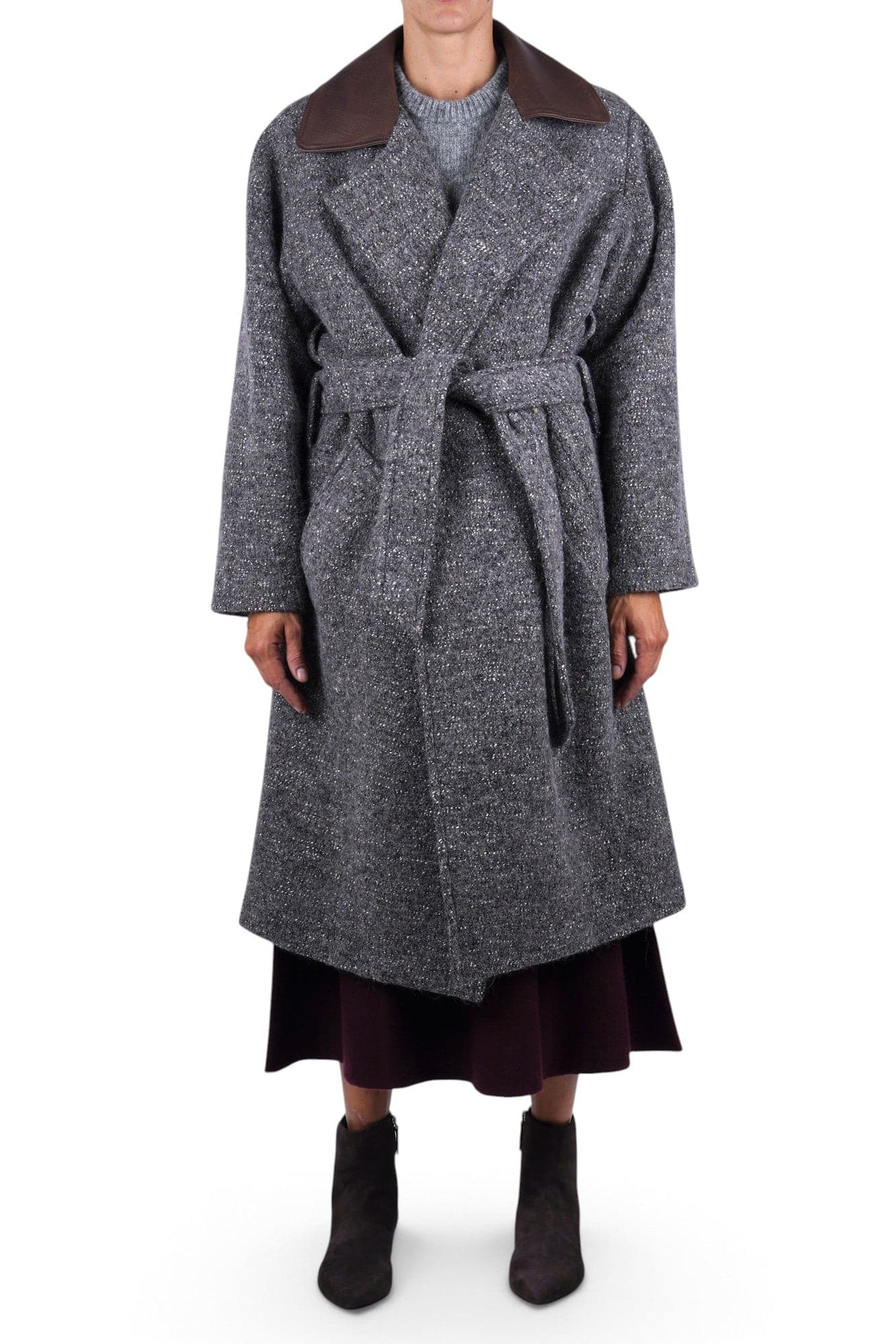 Alysi  - Cappotto - 480611 - Grigio/Marrone - 3