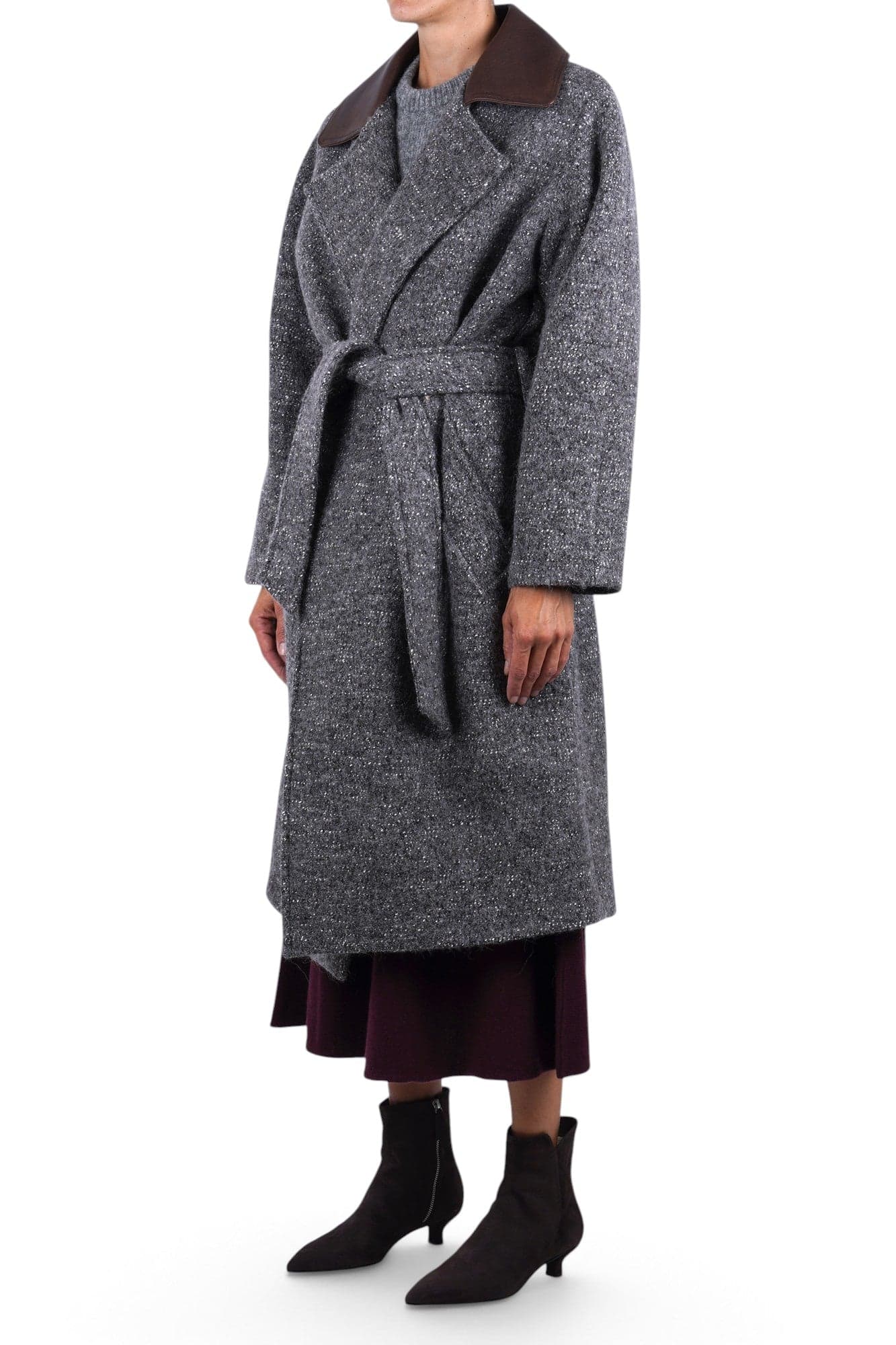 Alysi  - Cappotto - 480611 - Grigio/Marrone - 4