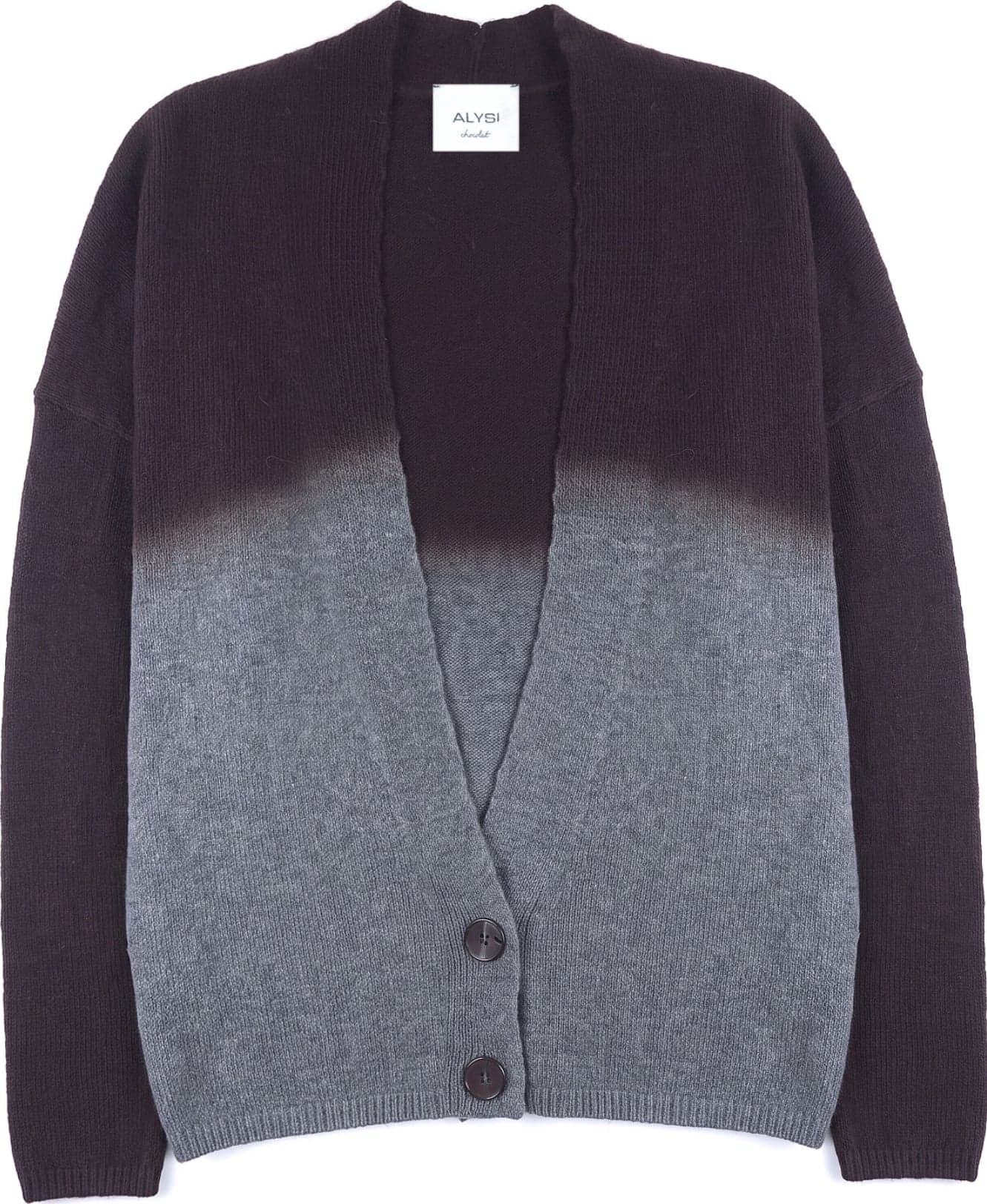 Alysi  - Cardigan - 480615 - Grigio/Marrone - 7