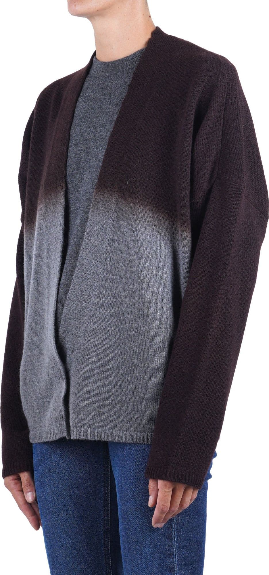 Alysi  - Cardigan - 480615 - Grigio/Marrone - 4