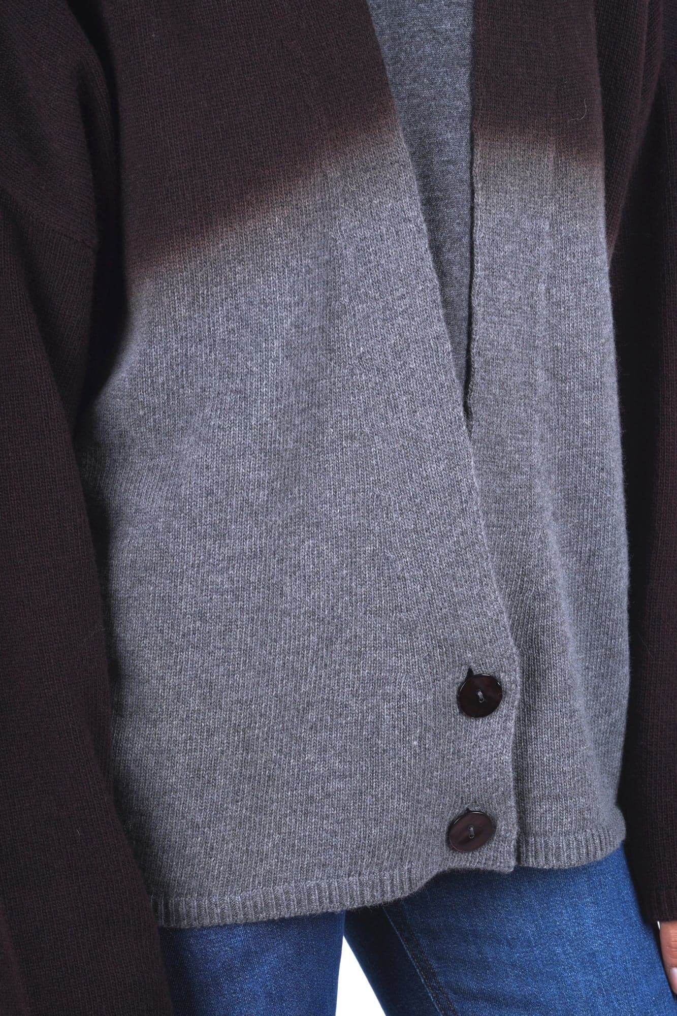 Alysi  - Cardigan - 480615 - Grigio/Marrone - 6