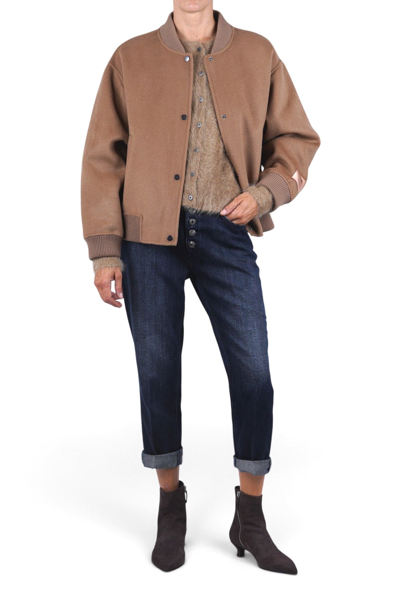 Alysi  - Cardigan - 480625 - Cammello - 2
