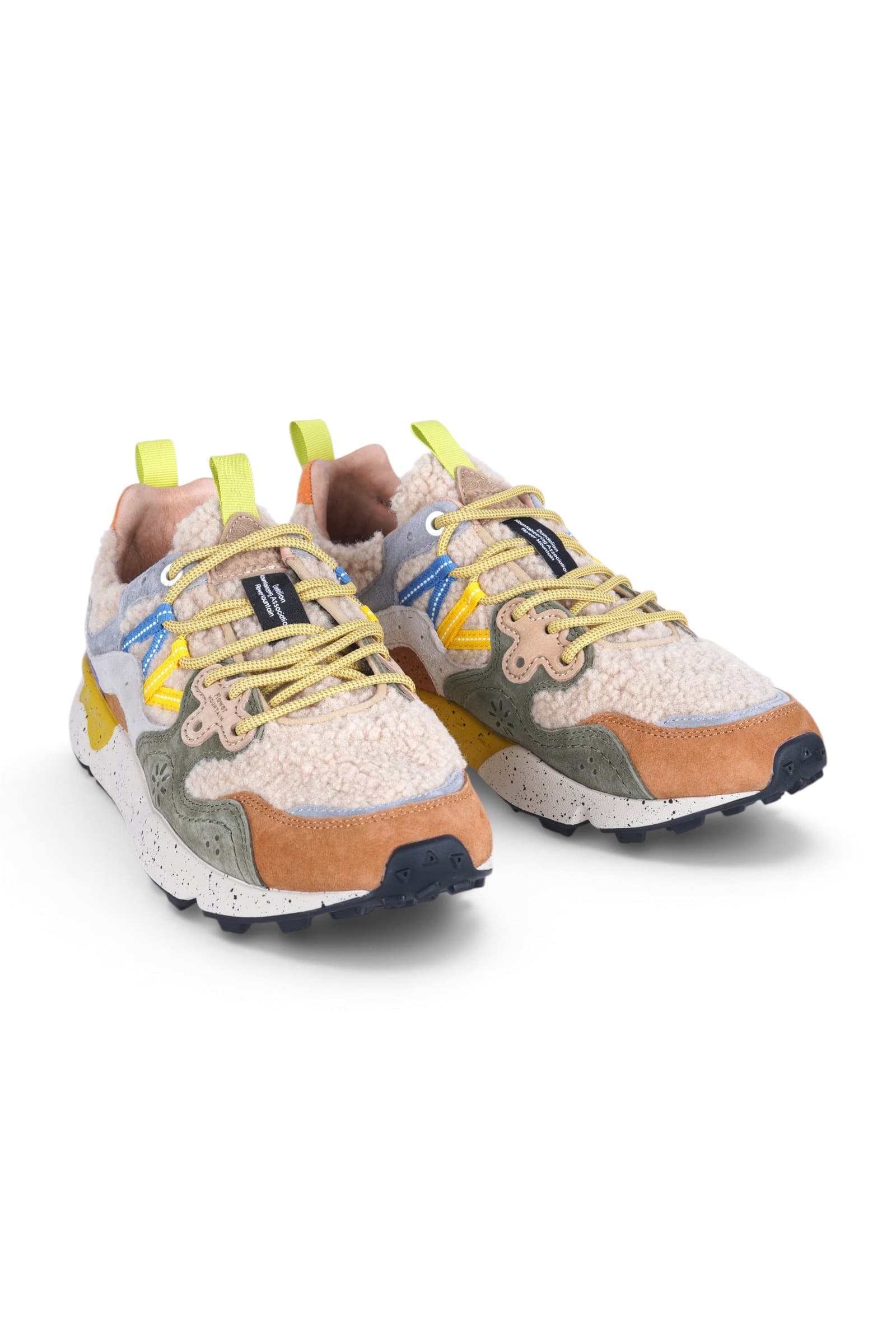 FLOWER MOUNTAIN Flower Mountain - Sneakers - 480808 - Beige/Verde - 2
