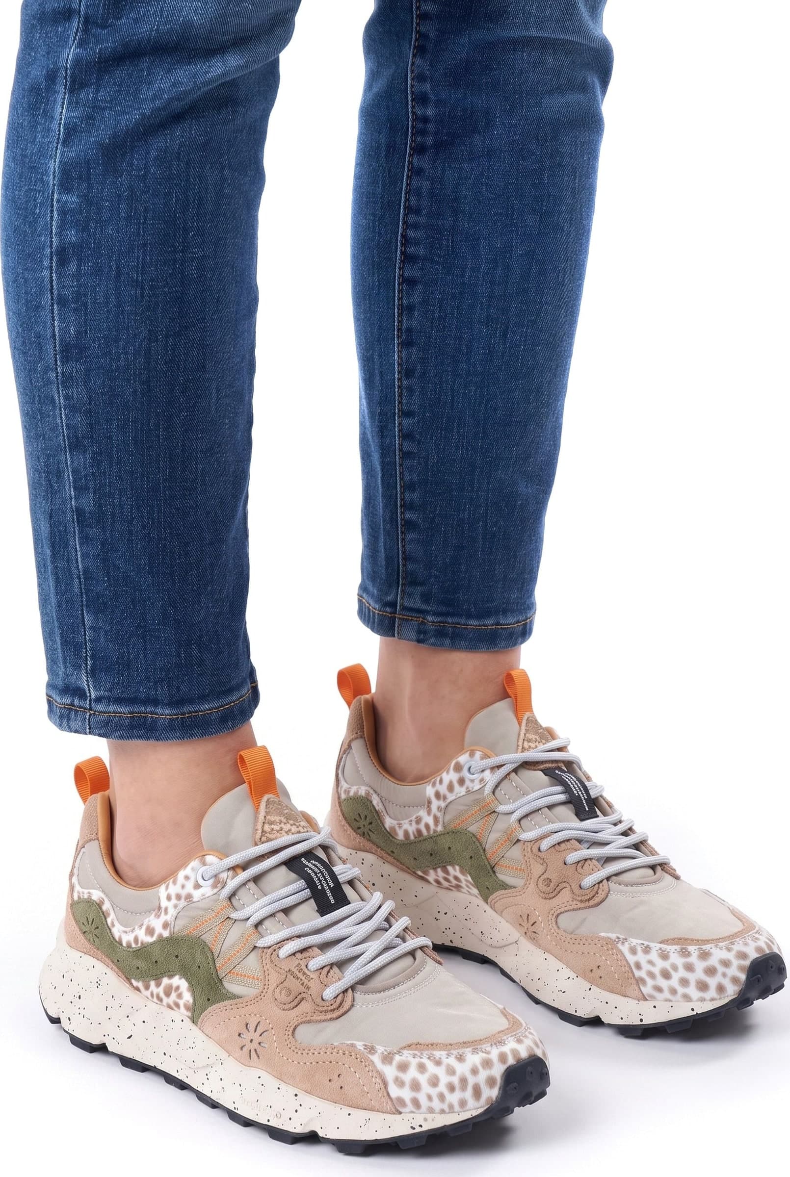 FLOWER MOUNTAIN Flower Mountain - Sneakers - 480811 - Beige/Marrone - 6