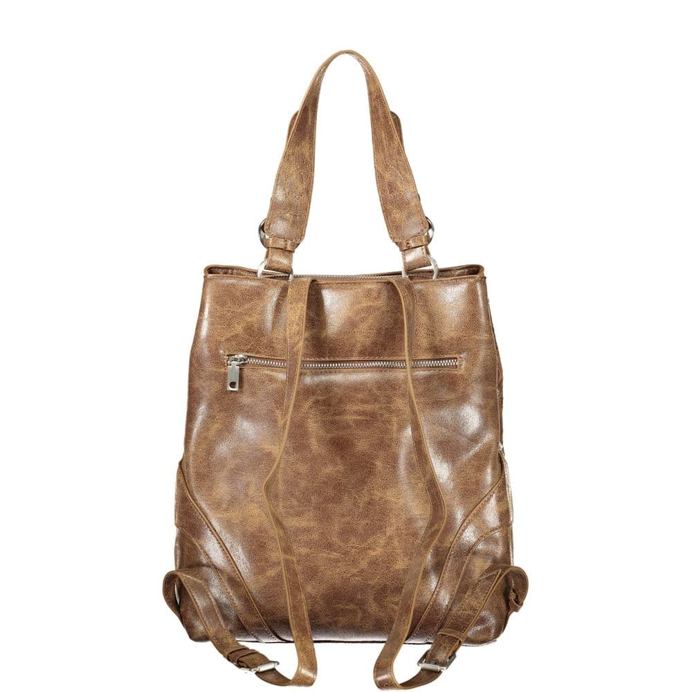 Desigual Brown Polyurethane Women's Backpack - 2