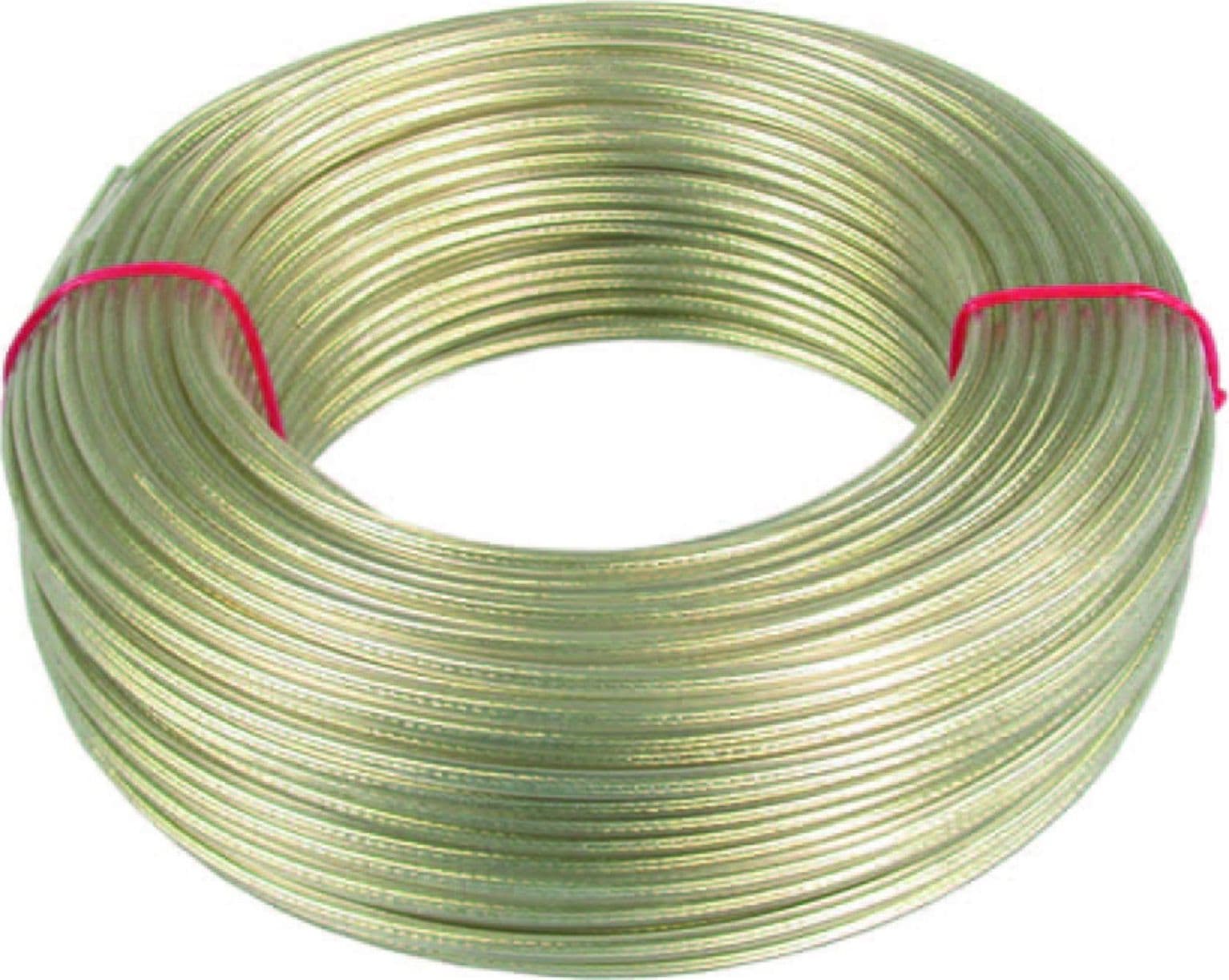 Cavetto stendibiancheria acciaio ottonato rivestito in pvc - ø mm.5 in da mt.100 - 3