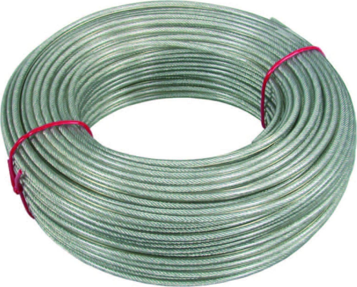 Cavetto stendibiancheria acciaio zincato  trasparente   ø mm.6  x  mt.100 - 3