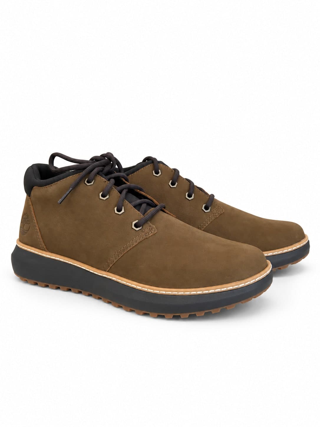 Timberland mid lace scarponcino uomo Hudson Road marrone scruro - 2