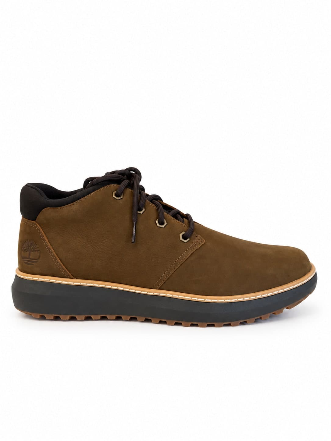Timberland mid lace scarponcino uomo Hudson Road marrone scruro - 5