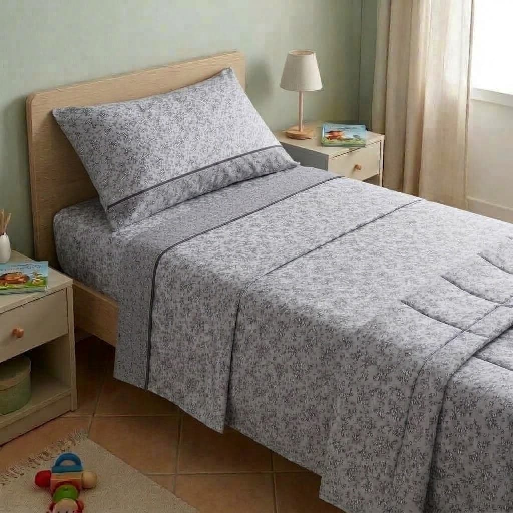 Completo Lenzuola Singolo Karina Angel's in 100% Cotone - 3