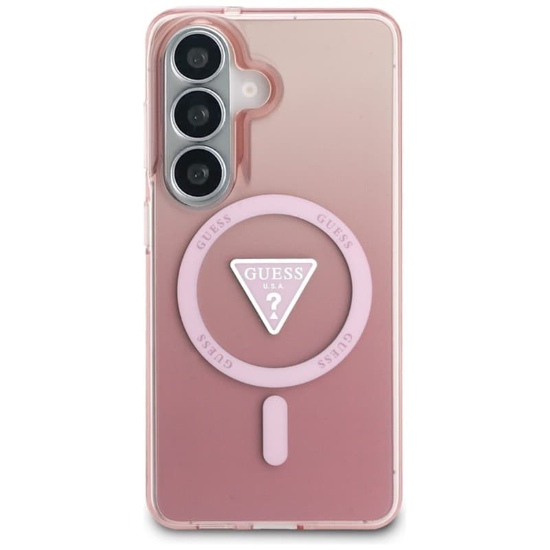 Guess IML Gradient Triangle MagSafe - Custodia per Samsung Galaxy S26 (rosa) - 3