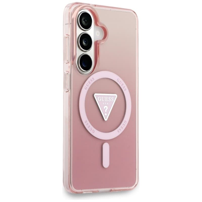 Guess IML Gradient Triangle MagSafe - Custodia per Samsung Galaxy S26 (rosa) - 4