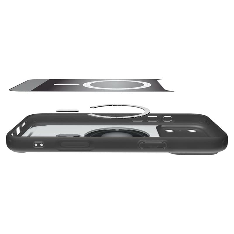 Spigen Ultra Hybrid Mag MagSafe - Custodia per iPhone 18 Pro / 17 Pro (Nero Classico) - 5