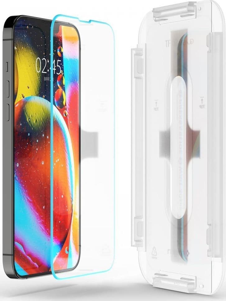 Spigen Glas.TR EZ Fit - Tempered Glass Apple iPhone 16e / iPhone 14 / iPhone 13 / iPhone 13 Pro (Clear) - 2
