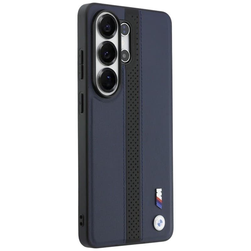 Custodia MagSafe con logo BMW M a strisce perforate per Samsung Galaxy S26 Ultra (blu navy) - 4