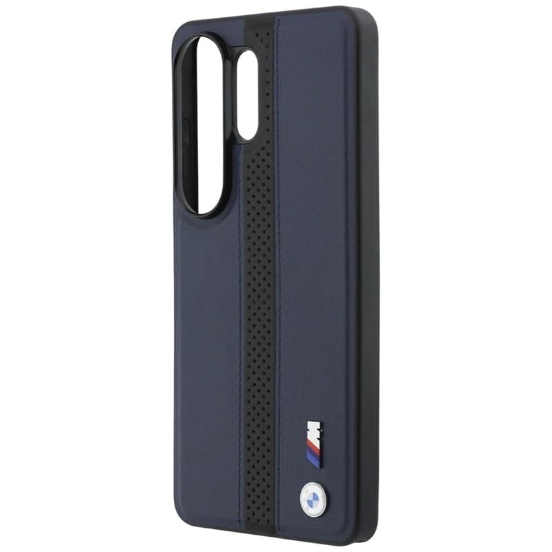 Custodia MagSafe con logo BMW M a strisce perforate per Samsung Galaxy S26 Ultra (blu navy) - 6