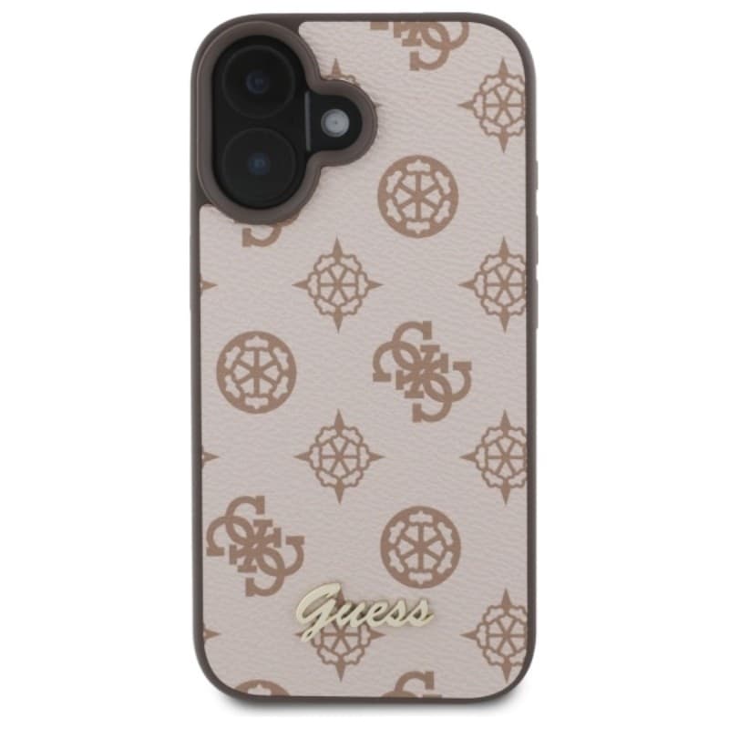 Guess Peony Script MagSafe - Case for iPhone 16 (brown) - 3