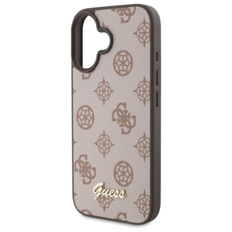Guess Peony Script MagSafe - Case for iPhone 16 (brown) - 6