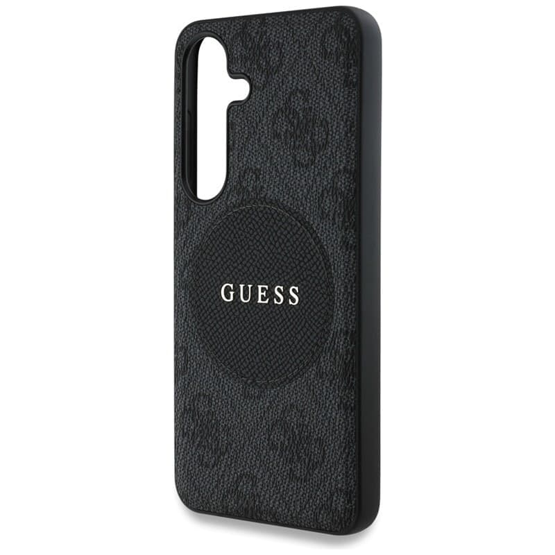 Guess 4G Round Patch Classic Logo MagSafe - Case for Samsung Galaxy S25+ (black) - 6