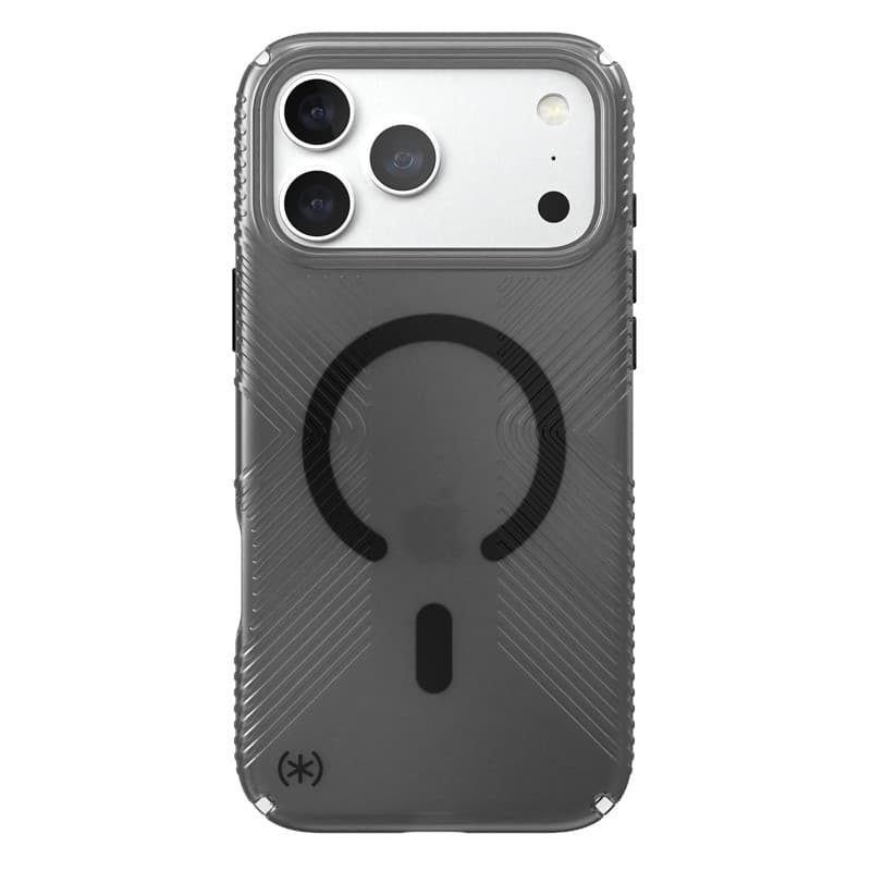 Speck Presidio Lux Grip MagSafe - Custodia per iPhone 18 Pro Max / 17 Pro Max (Ossidiana) - 12
