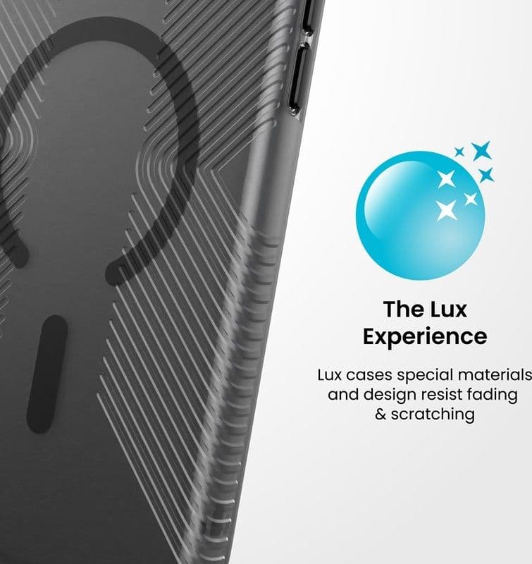 Speck Presidio Lux Grip MagSafe - Custodia per iPhone 18 Pro Max / 17 Pro Max (Ossidiana) - 7