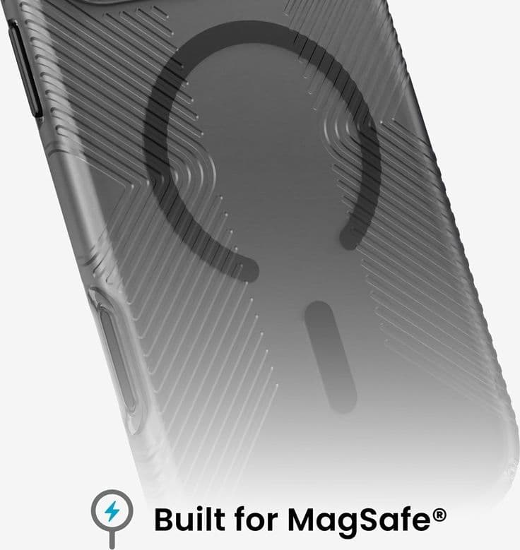 Speck Presidio Lux Grip MagSafe - Custodia per iPhone 18 Pro Max / 17 Pro Max (Ossidiana) - 9